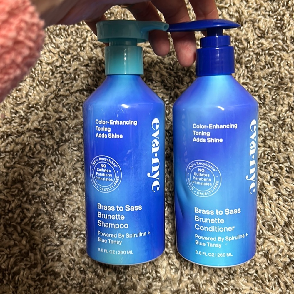 Brand New Eva Nye Color-Enhancing and Toning Shampoo and Conditioner